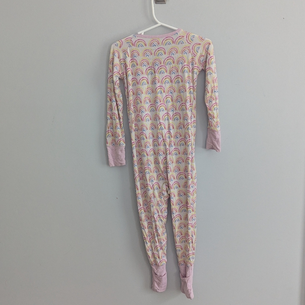 Little Sleepies Pink Rainbow Print Pajama Set - Picture 2 of 5